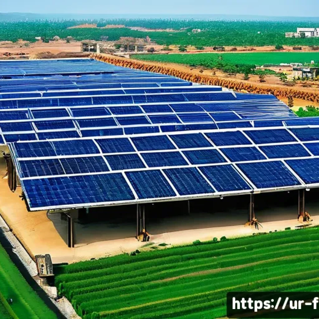 산업 혁신과 환경 - A modern industrial factory in Pakistan equipped with advanced eco-friendly technology, featuring so...